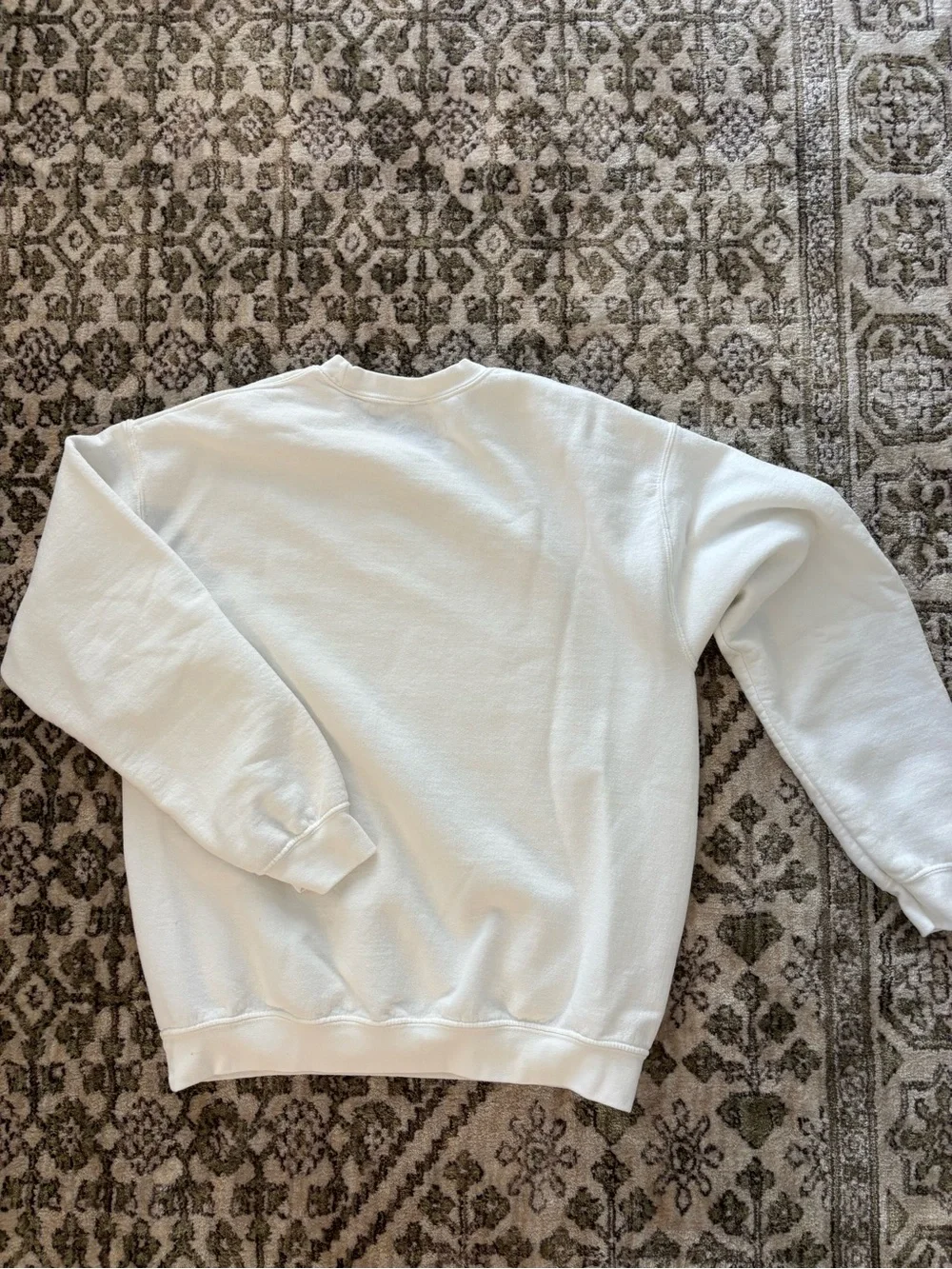 Vintage Point - White Crewneck Sweatshirt with Farmers Market Fruit Graphic